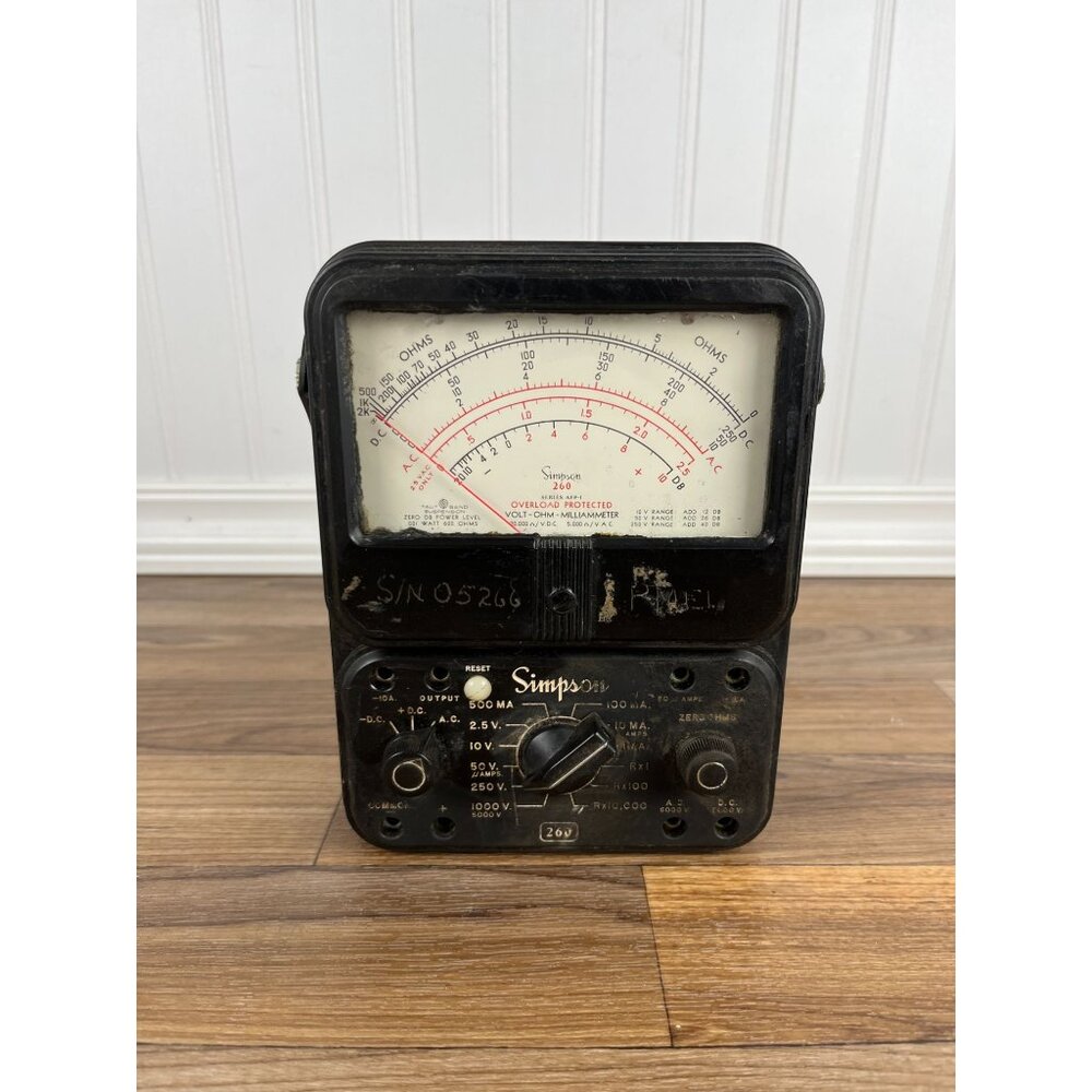 SIMPSON 260 SERIES 6 VOLT OHM Multimeter No Leads